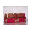 Dog Needlepoint Belts
