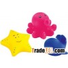 Floating vinyl baby bath toy