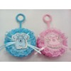 Adorable Pink Blue Baby Bib Bag / Holder