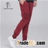 Wine Red Zipper Joggers