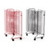 Education equipment movable 25 shelves painting drying rack