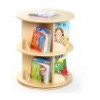 Kid furniture preschool library rotating bookcase/bookshe