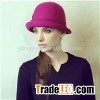 Wool Felt Pink Fedora Hats FW048020