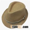 Black Paper Straw Hats for Men