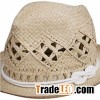 Promotional Ivory Paper Straw Beach Hats for Lady
