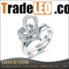 2016 New Design heart Shape 925 sterling silver Ring
