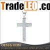 Hot designs Custom Zircon 925 Sterling Silver Cross Pendant