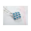 Pretty Platinum Plated  Spinel Pendant