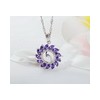 Sterling Silver Platinum Plated Spinel Pendant
