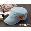 Denim Washed Cotton Military Cap Army Cap