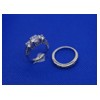 micro setting twins ring,wedding ring