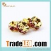 2014 mixed color rhinestone metal wholesale spacer beads
