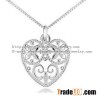 925 sterling silver micro pave cubic zirconia diamond