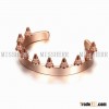 Women's hot sales rose gold nail bracelet NSB706STRG