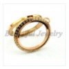 High quality stainless steel floating locket with crystal