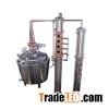 Stainless Steel Spirit Brandy Whiskey Still With Two Reflux Column In Copper