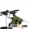 Bicycle Accessories Waterproof Army Green Front Frame Tube Double Pouch Pannier