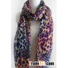 Spring multi color leopard printing scarf