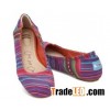 Mixed Woven Stripes Women's Ballet Flats