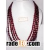 Fissure Filled Ruby necklace of 612.45 cts Fancy Oval