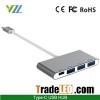 Type C USB 3.1 Hub Use for New MacBook, High Quality Ultra-Thin USB 3.1 Type-C Male to Multiple 4 Po