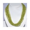 Natural Peridot Plain beads 18 inch