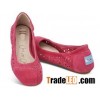 Pink Moroccan Cutout Women's Ballet Flats