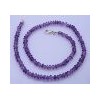 Natural Amethyst 16 inch 4 mm smooth Rondelle beads