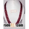 Fissure Filled Ruby necklace of 356.40 cts Fancy Oval