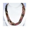 Natural Multi Tourmaline faceted bead 18 inch