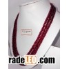 Fissure Filled Ruby necklace of 426.10 cts Fancy Round Beads