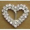 rhinestone heart buckle