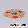 Equilateral hexagonal pot placemat
