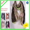 Sell Ladies 100% Polyester Fashion Scarf with Polka Dot Patt