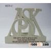 RESIN ASK CANDLE HOLDER