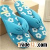 Blue Open-toed Woman Slippers