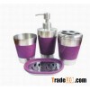 stainless steel bathroom set