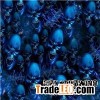 Water Transfer Printing 3D Pva Film Blue Skulls Pattern