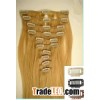100%human hair clips-in hair extension