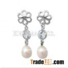 925 sterling silver earring with pearl