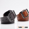NEW LEATHER BLACK BELT MEN'S BELTS