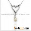 925 sterling silver freshwater pearl pendant necklace