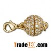 Crystal Magnetic Jewelry Clasp With Lobster Clasps