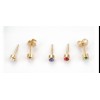 24k gold plated studs with disposable piercing kit
