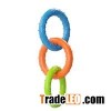 IKING Pet Invincible Three Color Chains Rubber Dog Interactive Toys (Colors Vary)