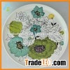 Customized Flowers Printed Melamine Plastic Plates, Best Selling In 2016