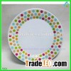 Cheap 100% Melamine Cake Plate With Embossed Dots