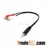 3,5 mm Stereo Stecker auf zwei RCA Stereo Y-Kabel