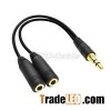 3,5 mm Stereo Stecker auf zwei 3,5 mm Stereo Y-Kabel