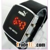 silicon sport pock waterproof fashion colored watches